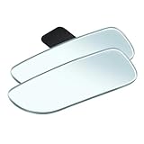 2pcs Car 360 Degree Wide Angle Convex Blind Spot Mirror Parking Motorcycle Rear View Adjustable Mirror