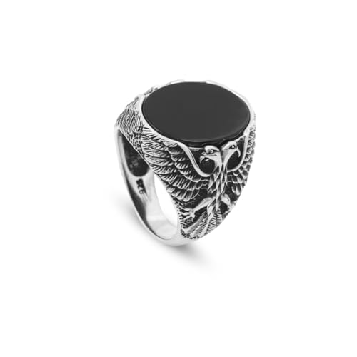 Bague en argent sterling avec pierre précieuse cadeau d'anniversaire homme