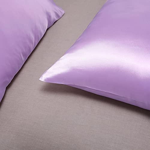 Federe In Raso Di Seta 50x75cm - Confezione Da 2, Bordeaux, Per Capelli E Pelle - Foto 8