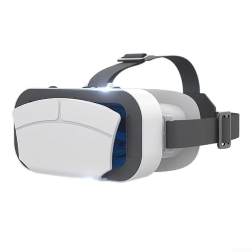 Hasaller Gafas de realidad virtual 3D, gafas de realidad virtual ajustables, gafas V-R con control de pupila y longitud focal para teléfonos inteligentes iOS An-droid de 4.7 a 7 pulgadas