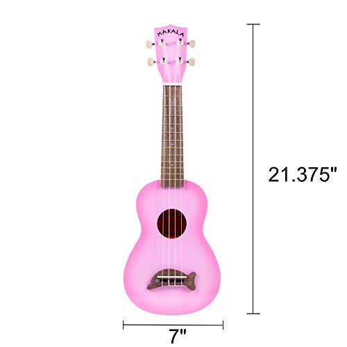 Kala Makala Pink Burst Dolphin Soprano Ukulele – MK-SD/PKBURST Bundle with a Kala Tuner and Lumintrail Polishing Cloth - Les Beatles, Paul McCartney, John Lennon, RIngo Starr, George Harrison Kala Makala Pink Burst Dolphin Soprano Ukulele - MK-SD/PKBURST Bundle with a Kala Tuner and Lumintrail Polishing Cloth – Image 3