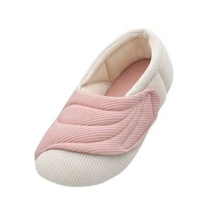 介護靴 室内用 ワイドベルトワッフル 2229 両足 徳武産業 あゆみシリーズ /LL(25.0〜26.0cm) ピンク ds-1445001