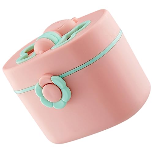 KAILIKETIY ミルク 粉 箱 外出用 調合 容器 粉ミルク 乳児用 調合 と スプーン ミルク 粉 携帯用 調合 ピンク Pp