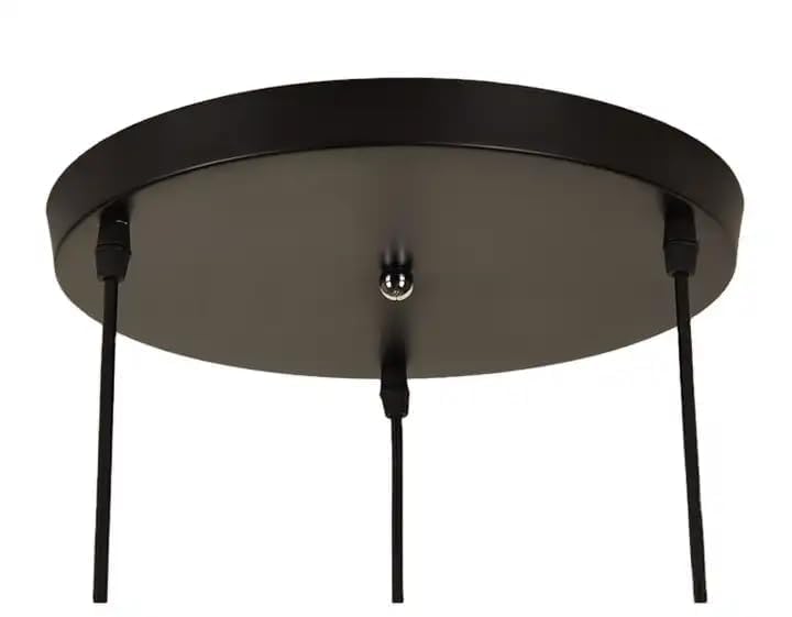 100mm x 20mm Lamp Holder Ceiling Canopy Kit – Ceiling Plate Chassis Base for Pendant Light Accessories (Large Size - Black)-image-1