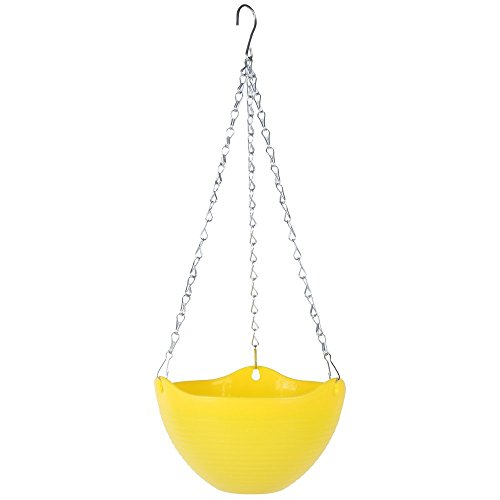 Preisvergleich Produktbild heylookhere Creative Blumentopf Garten Balkon kunststoff Übertopf Hängekorb (gelb)