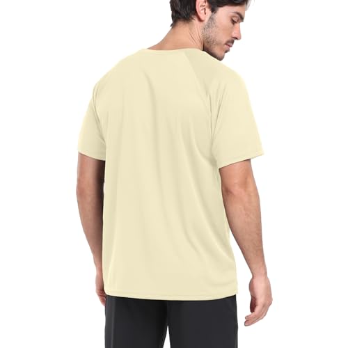 Image of HovSiyla 1 /5 Pack Running Shirts Men Sport Tops Dry Fit Gym Wicking Athletic T Shirts Breathable Cool Workout Shirts