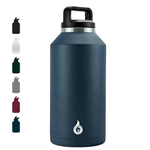 BJPKPK-Half-Gallon-Water-Bottle-Insulated-Dishwasher-Safe-64oz-Water-Bottle-with-Handle-Leakproof-BPA-Free-Water-Jug-Large-Stainless-Steel-Water-Bottle-for-Sports-Navy-Blue