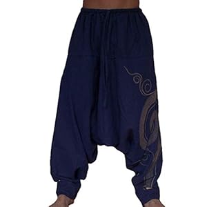 Taigood Hommes Sarouel Pantalon Confortable Taille Élastique Pantalon De Mode Unicolore Casual Yoga Hippies Pantalon