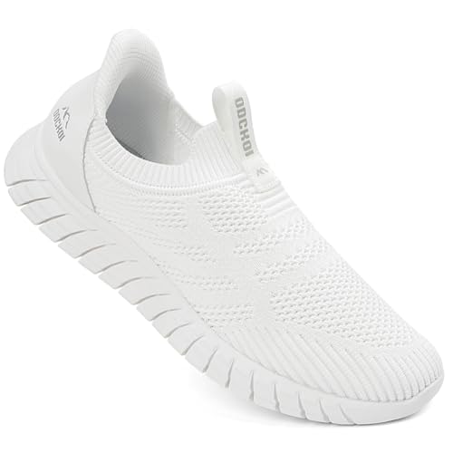 Slip in Mens Hands Free Slip On Sneakers Non Slip Breathable Walking Shoes Athletic Gym Workout Casual Shoes Fashion Loafers