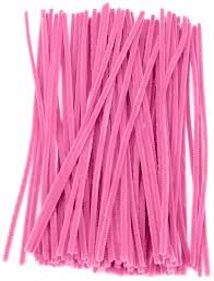 Image of TRAIS-100 PCS Pipe Cleaners, Chenille Stems for Crafts, Fuzzy Craft Pipe Cleaners, Soft Flexible Bendable Sticks for DIY Art Supplies, Kids Crafts, School Projects (1, Light Pink)