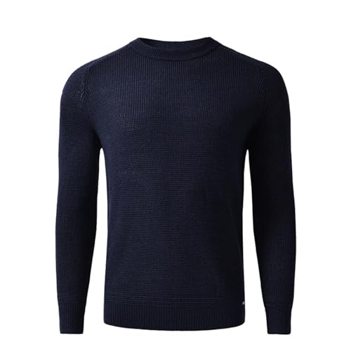 Pull gaufré doux Haitpant homme col ras du cou léger