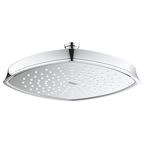 Grohe 26 473 Rainshower Grandera 1.8 GPM Unique Fonction Pomme de douche pluie, Starlight Chrome