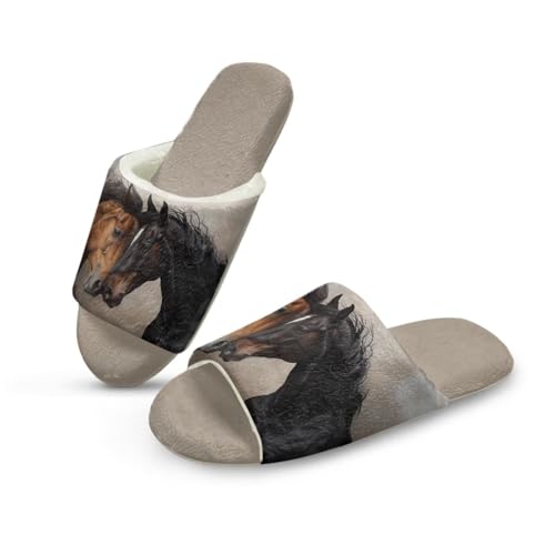 Wanyint Womens Fuzzy Slippers House Shoes Open Toe Indoor Slippers Soft Lightweight Quiet Fluffy Slides for Ladies Her Mom