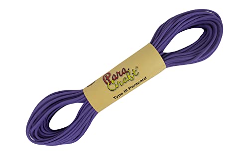 Image of 550 para Cord Parachute Survival Cord Rope Spec Type III 7 Strand Paracord Rope, Military Grade Nylon 4mm Diameter (Purple, 10)
