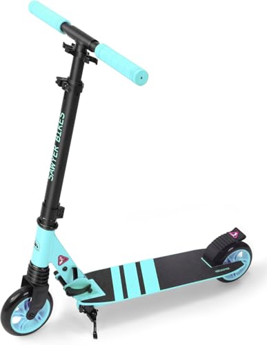Sawyer Bikes - Patinete Ajustable y Plegable - Niños 6 a 12 Años (Mint V2)