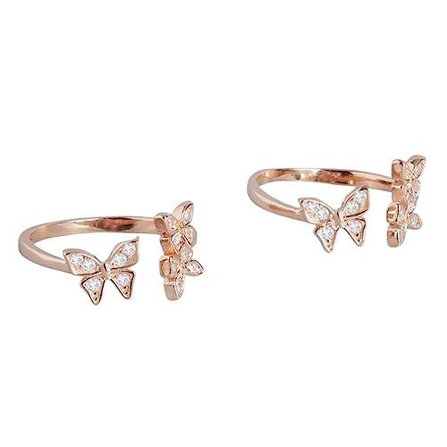 ZAVYA Butterfly Studded 925 Pure Silver Toe Ring For Women|With Authenticity Certificate| special (B0C7KPTXPL) Amazon Price History, Amazon Price Tracker