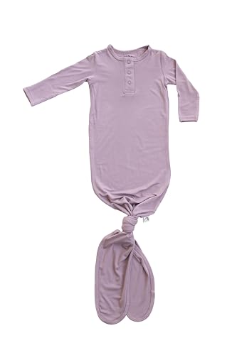 Image of Upton Ave Knotted Gown Baby Newborn, Viscose derived from Bamboo, Infant Sleeper with Mittens, Baby Girl, Baby Boy,