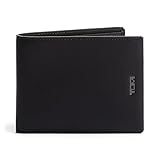 TUMI - Nassau Double Billfold Wallet - Card Holder Wallet for Men & Women - RFID Wallet Protection - Nappa Leather Material - Black Texture