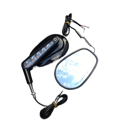 Espejos manillar moto eliminan puntos ciegos con intermitentes LED para V-ROD