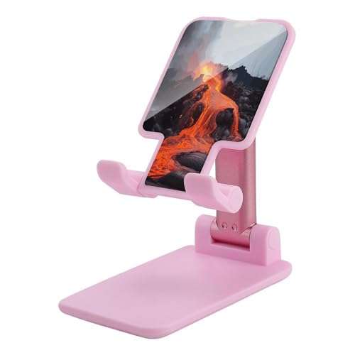 Support de téléphone portable pliable et réglable rouge pour iPhone et Android