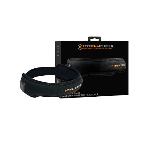 intellinetix Headache Band - Device to Support Headache Relief - Wearable Band That Provides Vibration Therapy for Sinus Support