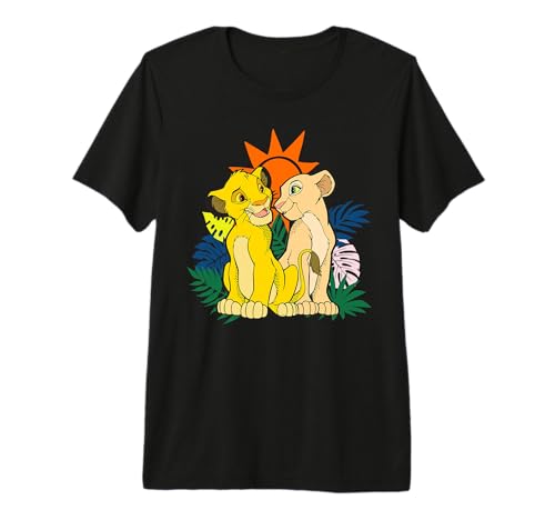 T-shirt Jeune Simba et Nala Disney Le Roi Lion Premium