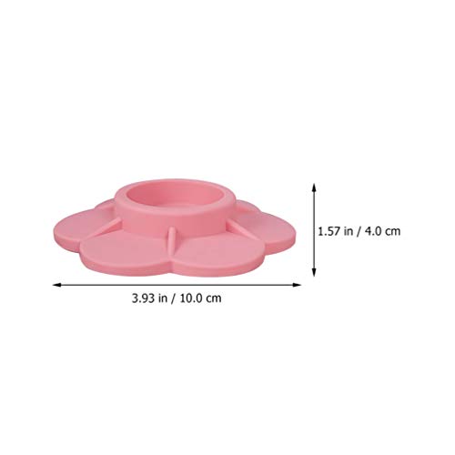 Mobestech Protetor de piso para pés de cadeira de silicone com 4 peças, almofadas em formato de flor