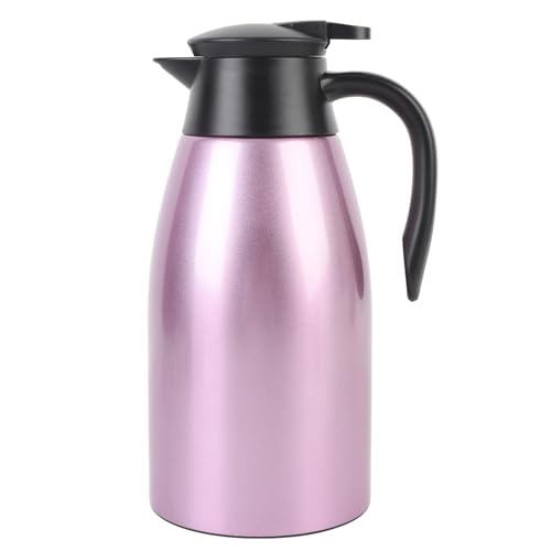 aqxreight Botella Caliente Al Vacío con Aislamiento de Doble Pared de Acero Inoxidable de 2 Litros para té y café Dispensador de Bebidas Térmicas para Uso en el Hogar, la Oficina y el Dormitorio