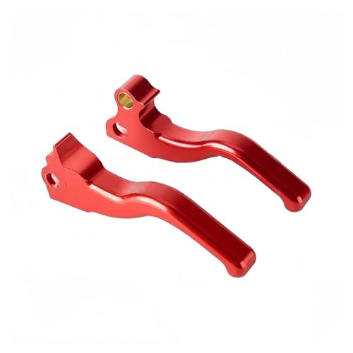 Levier de frein et d'embrayage rouge 2 doigts pour Harley Sportster XL 1996-2003