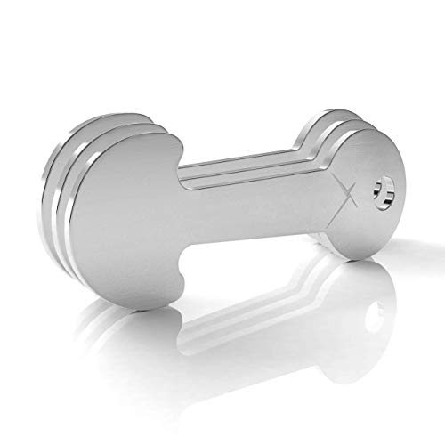 Preisvergleich Produktbild NewwerX Einkaufswagenlöser mit Schlüsselanhänger Funktion / Abziehbar - Kein Steckenbleiben / Premium Einkaufswagenlöser aus Edelstahl (3)