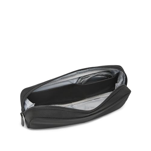 Image of TUMI - Alpha Electronic Cord Pouch - Slim Zip Entry Travel Tech and Cable, Charger and Small Accessory Organizer - Midnight Black