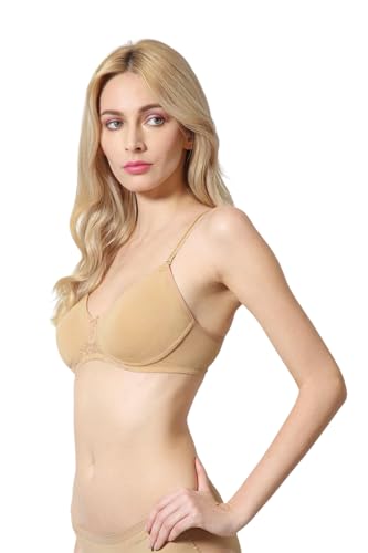 Image of Van Heusen Women's Everyday Cotton Bra|Medium Coverage|Non Padded|Non Wired|Seamless Moulded Cups|Anti Bacterial Tech| Keeps you Fresh|Sweat Absorbent|No Slip Soft Straps|Detachable Straps|Style 11001