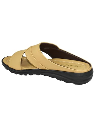 Image of AJANTA Men's Sandals for Men | Casual Walking Office Outdoor Sandals | Lightweight Comfortable Slip-On Footwear for Men | Anti-Skid Travel Daily Wear Open Toe Summer Sandals for Men