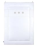 schützt vor Bodenkälte Julius Zöllner 9520316155 Krabbeldecke Sternstunde, 95 / 135 cm, weiß