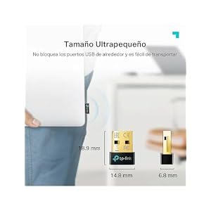 TP-Link UB500 – Adaptador Bluetooth USB para PC, Plug & Play, Tamaño Mini