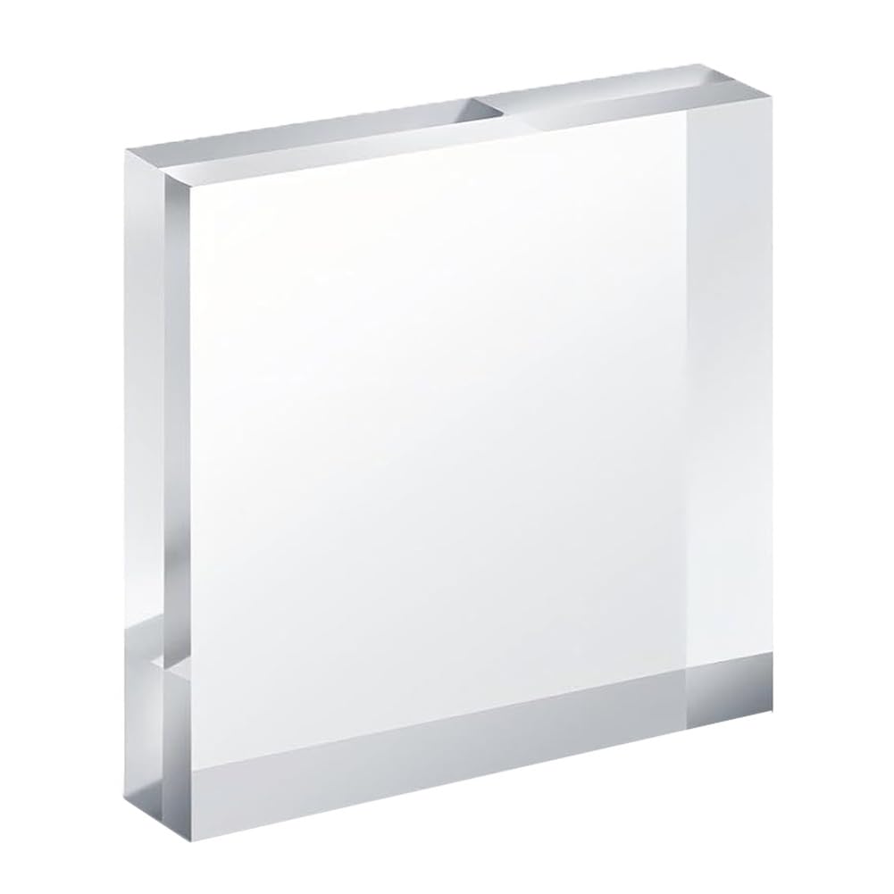 DFDPAXL Acrylic Display Block 120×120×10Mm-120×120×40Mm, Transparent Cube Suitable for Collectibles Exhibitions And Product Presentation,120×120×15mm