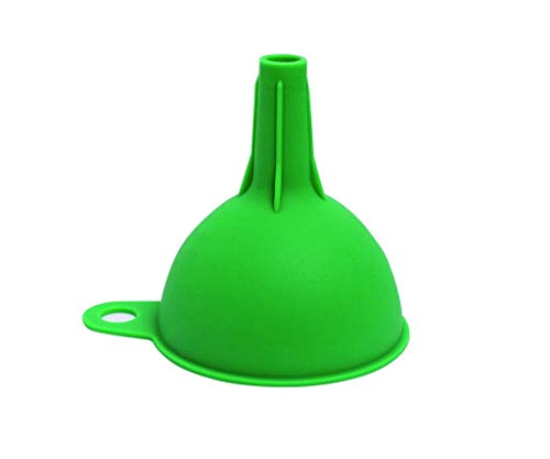 Image of Oblivion Funnel For Kitchen - Multipurpose Silicone Funnel for Pouring Oil, Sauce, Water, Juice & Small Food Grains - Easy to Store Clean Food Grade Liquid Transfer Tool with Hanging Loop (Pack of 2)