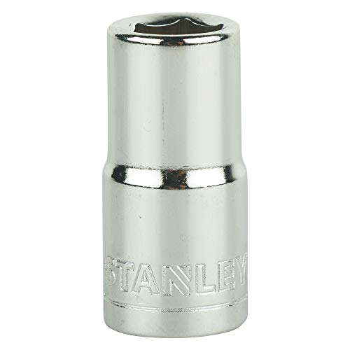 Image of STANLEY STMT72878-8B 1 /4-inch 7mm Chrome Vanadium Steel 6 Point Standard Socket (Silver)