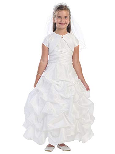 Tip Top Kids 5532 Pick-Up Style Full Length Dress w/Matching Bolero