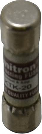 Cooper Bussann KTK-R-20 (BP/KTK-R-20, KTKR-20, KTK-R-20BC) Class CC 600v Fuse : Aazon.in