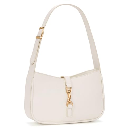Image of JQWSVE Shoulder Bags for Women Burgundy Purse Trendy Small Handbag Faux Leather Shoulder Purse Everyday Bag