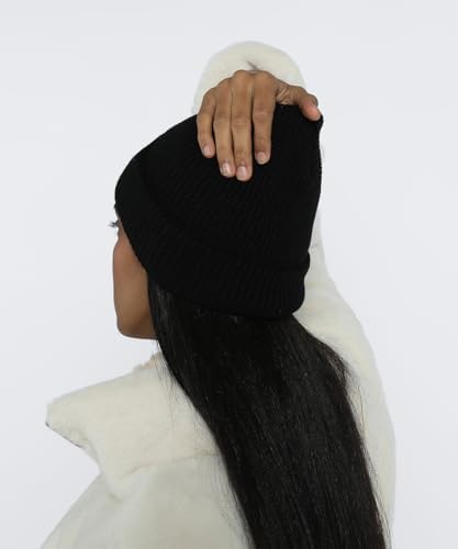 PUMA Erkek/Unisex Classics Mid Fit Beanie-Puma Black Beanies ADULT - Görsel 4