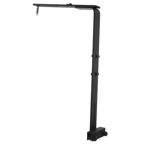 Support de lampe pour aquarium en aluminium argenté, finition premium