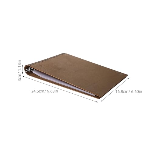 Cuaderno de visitas rústico de madera para bodas y eventos con diseño ligero 3
