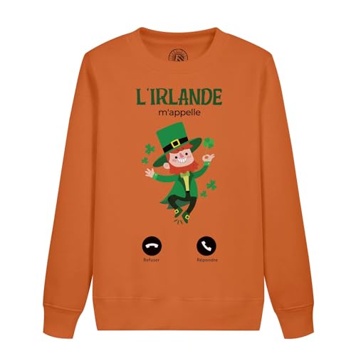 Sweatshirt enfant L'Irlande m'appelle pull chaud et résistant pour protéger du froid
