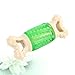 Green Dog Bone Chew Toy - Squeaky Sound Interactive Puppy Teething Toy for Chewing, Playing, and Reducing Boredom