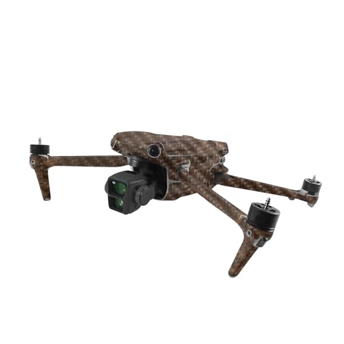 Image of MightySkins Carbon Fiber Skin Compatible with DJI Air 3 - Brown Linen | Protective, Durable Textured Carbon Fiber Finish | Easy to Apply