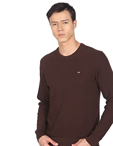 Image of Arrow Men's Cotton Modern Round Neck Sweater