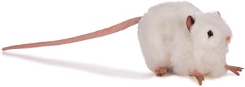 Hansa Mouse Plush Animal Toy, 5", White