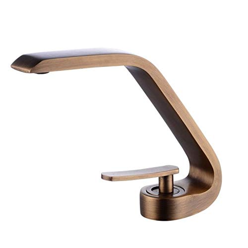 Robinet de lavabo mitigeur noir brossé eau chaude et froide pour rénovation salle de bain